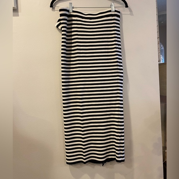 Faesite Striped Knitted Jersey Pencil Skirt By Max Mara - Picture 4 of 6